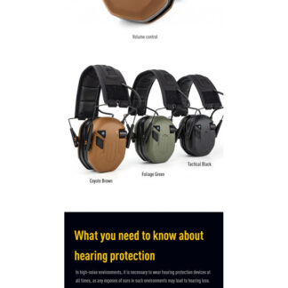 EARMOR M300T активни антифони – военно зелено