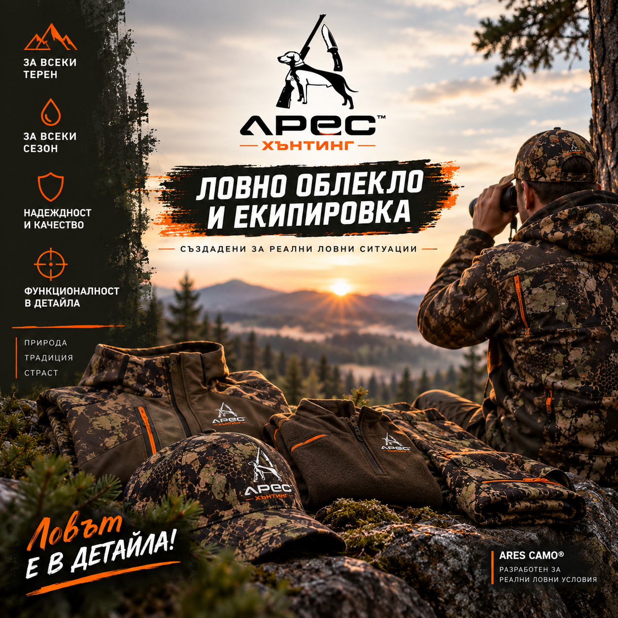 Ares – ловно облекло и екипировка за лов