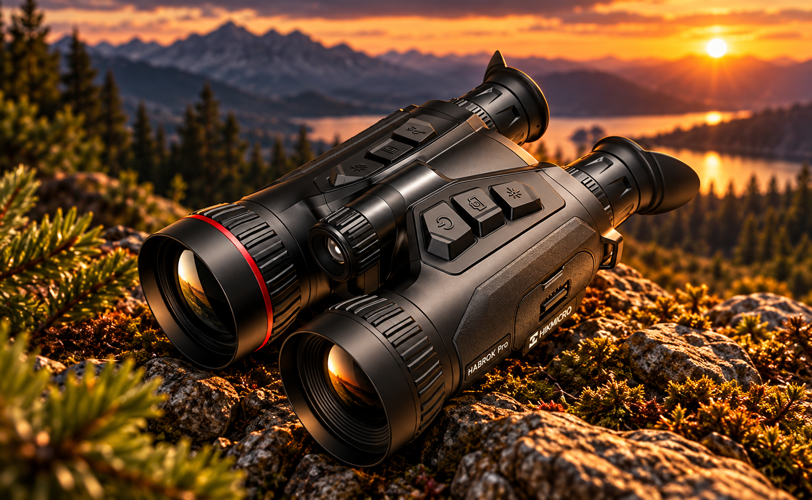 HIKMICRO HABROK Pro HX60LS мултиспектрален бинокъл с 1280x1024 термална камера и LRF до 1000 м