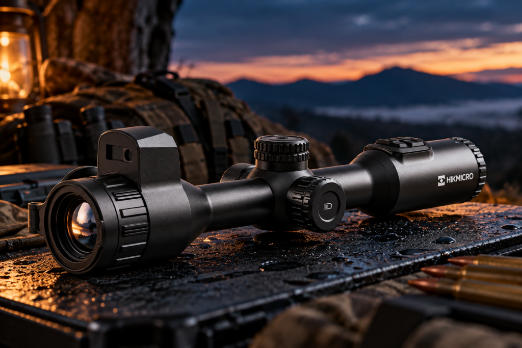 HIKMICRO Stellar SH50L 3.0 термален прицел с 50 mm F1.0 обектив и лазерен далекомер до 1000