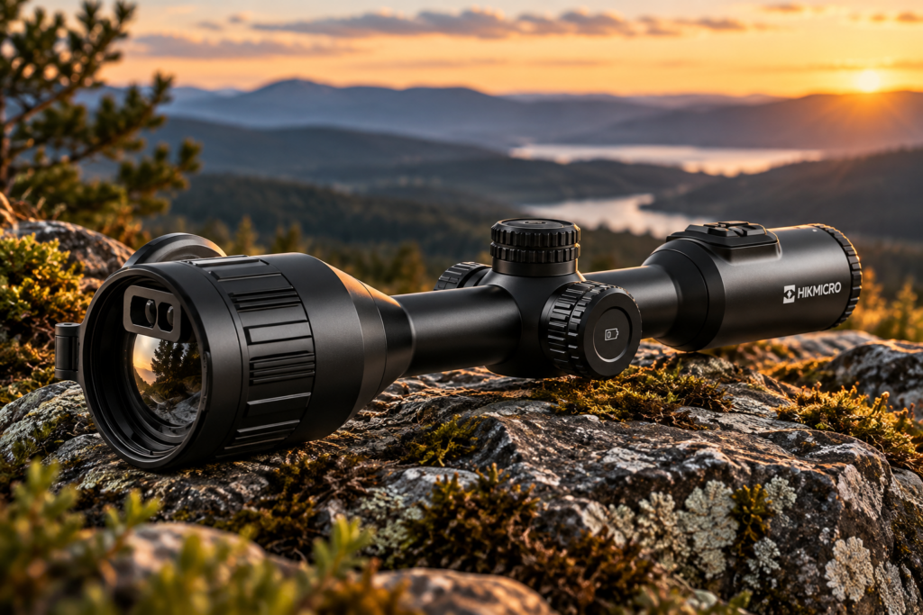 HIKMICRO Stellar SQ50L 3.0 термален прицел с 50 mm F1.0 обектив и лазерен далекомер