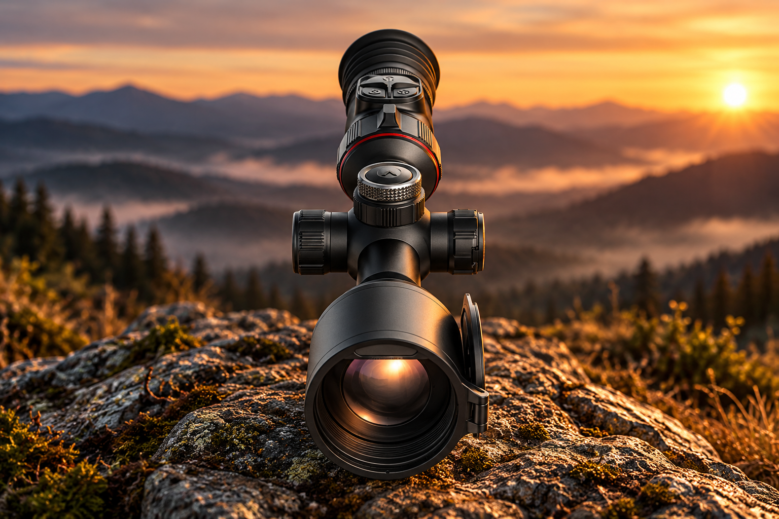Nocpix ACE 2 S60R термален прицел с 60 mm F1.0 обектив и вграден лазерен далекомер