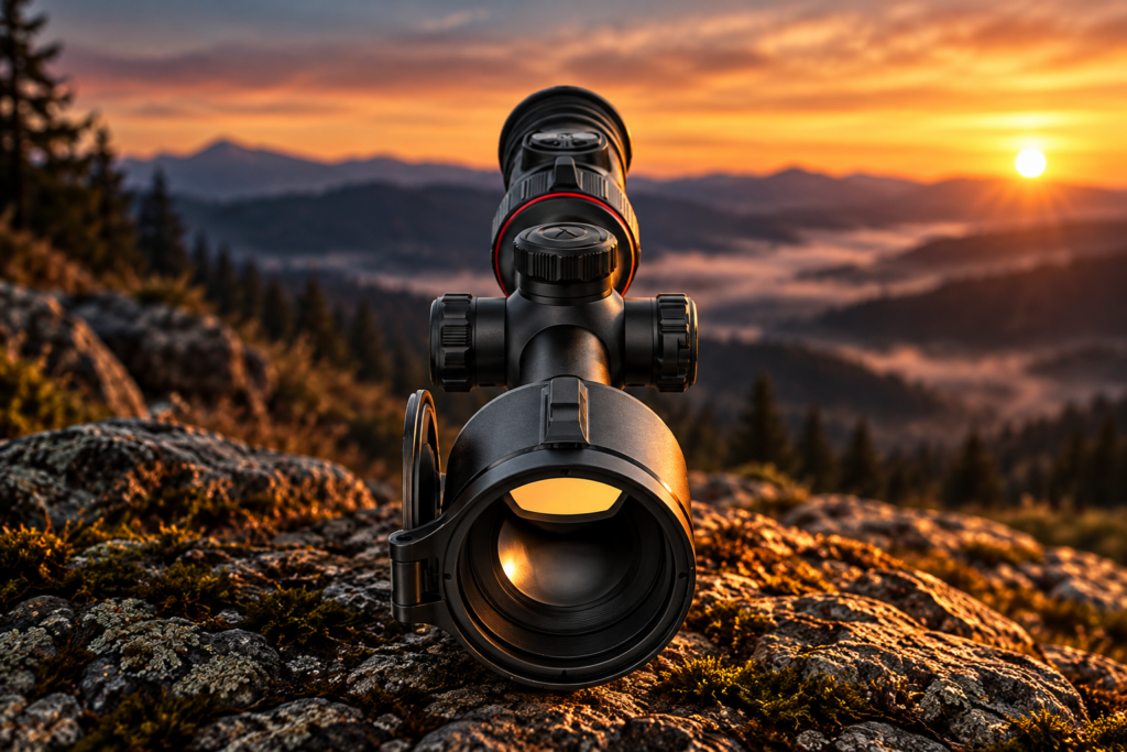 Nocpix ACE H50R термален прицел с 50 mm F0.9 обектив и вграден лазерен далекомер