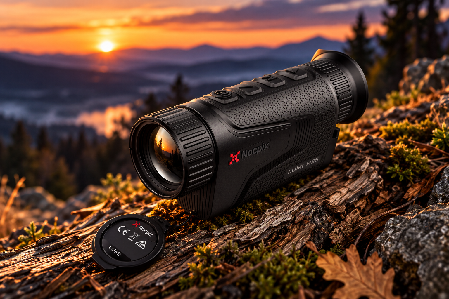Термовизионен монокуляр Nocpix LUMI L19 с 19 mm обектив и защитна капачка